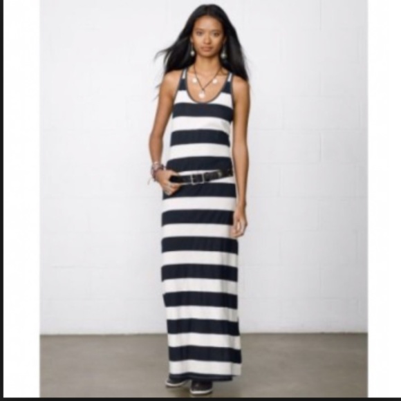 Denim & Supply Ralph Lauren Dresses & Skirts - Ralph Lauren Denim & Supply Navy Ivory Stripe Maxi
